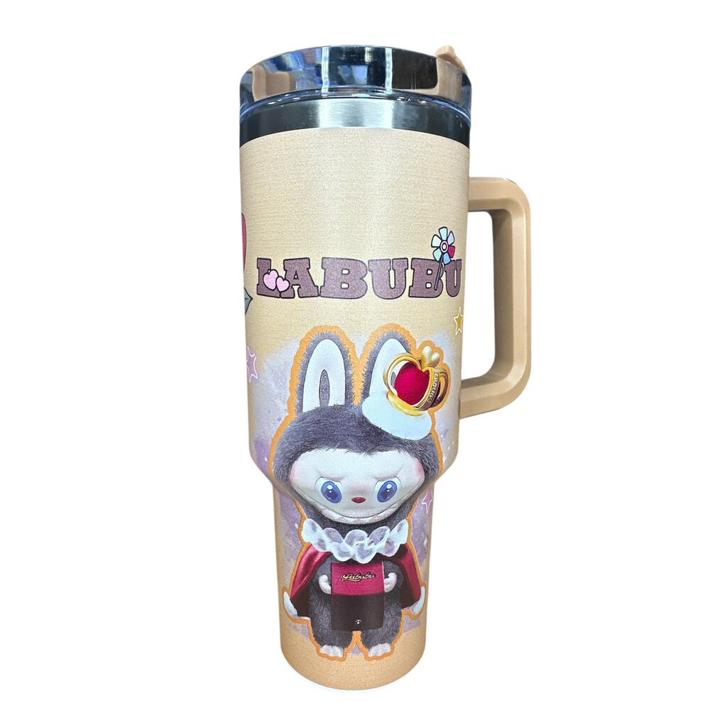LTC01. Labubu Monster tumbler 40oz - Cream